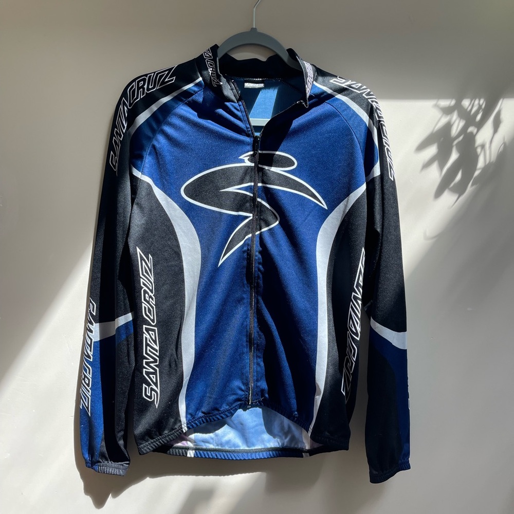 Santa Cruz Blue and Black Cycling Jersey